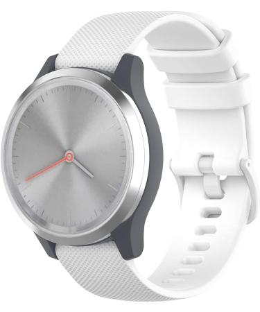 RuenTech Silicone Bands for Garmin Vivoactive 4S / Vivomove 3S - 18MM Replacement Straps in Pink/Beige/Teal/Orange/Sangria - Buy Online on GoSupps.com