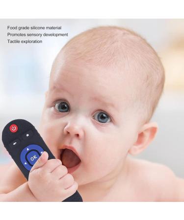 High Simulation Remote Control Baby Teether | Soft Silicone Teething Toy for Sensory Development | Daily Use (Black) - Buy Online on GoSupps.com