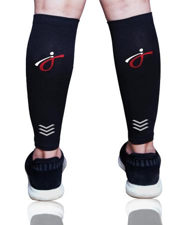 Calf Compression Sleeves for Men & Women | Shin Splint Support & Running Brace | Perfect for Cycling & Football - Buy Online on GoSupps.com