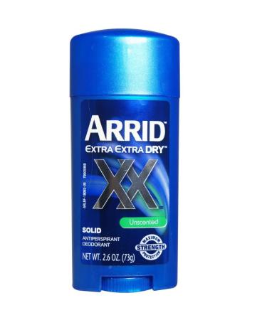 ARRID XX Anti-Perspirant Deodorant Solid Unscented 2.6 oz (Pack of 4)