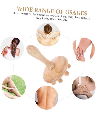 Buy Tovinanna Hand Massage Brush | Wooden Foot & Hand Massager Device for Meridian & Body Relief - Buy Online on GoSupps.com