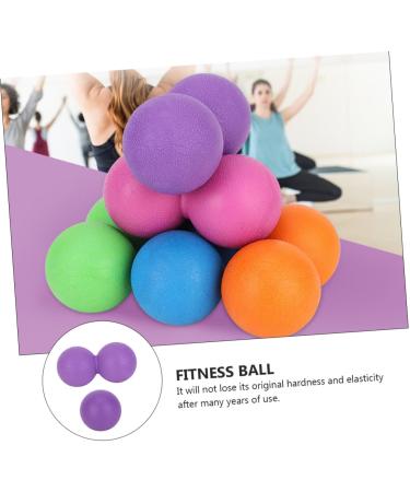 Beaupretty 2-in-1 Yoga & Lacrosse Balls - Foam Fitness Mobility Roller for Plantar Fasciitis & Massage - Violet - Buy Online on GoSupps.com