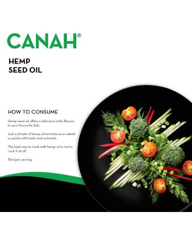 Natural Hemp Seed Oil 3L - Cold-Pressed Raw Vegan Rich in Omega-3 & Omega-6 Kosher Certified | Canah - Buy Online on GoSupps.com