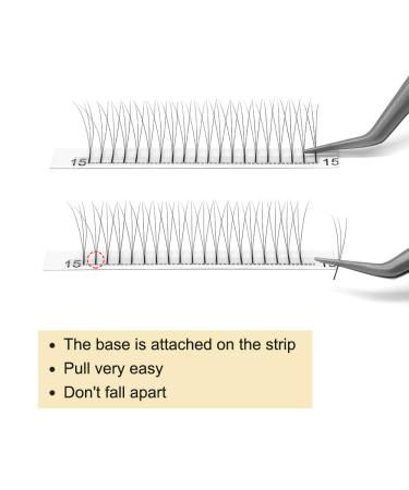 Buy Finished Eyelash Compartments 3D 4D 5D 6D - Volume Extensions 0.07 & 0.10 - 15mm Eyelash Extensions - Buy Online on GoSupps.com