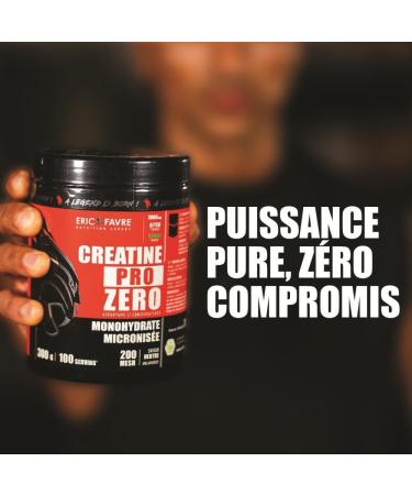 PURE CREATINE MONOHYDRATE Pro Zero - Cr atine de Qualit Micronis e - Effort Intense - Booste les Performances - Dissolution Compl te - Saveur Neutre - Eric Favre Naturel - Buy Online on GoSupps.com
