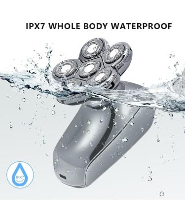 Top-Rated 6 in 1 Electric Head Shaver for Bald Men | Rechargeable 6D Floating Shaver Low Noise Ships Internationally - Buy Online on GoSupps.com