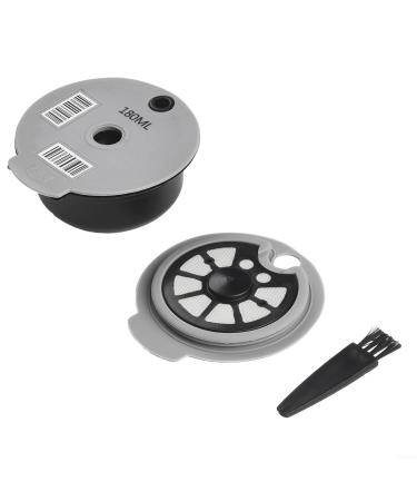 UTTASU Eco Friendly Refillable Coffee Capsules for Bosch for Tassimo Includes Cleaning Brush and Spoon Accessories