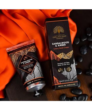 The English Soap Company Radiant Collection Hand Cream Sandalwood & Amber 75ml - Buy Online on GoSupps.com