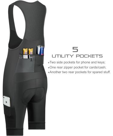 CEROTIPOLAR Men's Cycling Shorts - Long Padding UPF50+ Bicycle Bib Shorts for Ultimate Comfort & Sun Protection - Buy Online on GoSupps.com