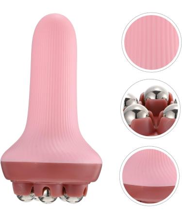 Minkissy 2-Piece Massage Roller Set | Body & Face Derma Roller Massager | Deep Pink Leg & Hand Hold Massagers | International Shipping Available - Buy Online on GoSupps.com