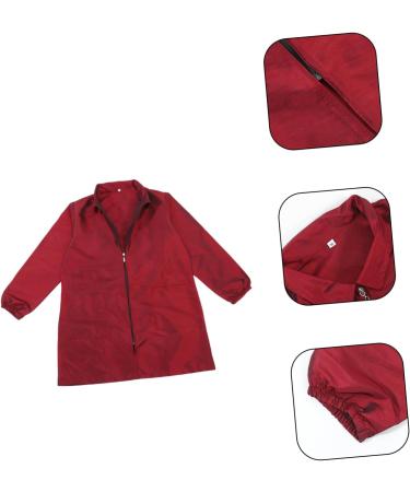 FRCOLOR Hairstylist Work Clothes Clothing Work Dress Dog Grooming Workwear Barber Apron Pet Grooming Work Wear Grooming Clothes Red Uniform Men and Women Hair Dye Nylon Polyester - Buy Online on GoSupps.com