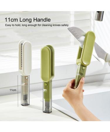 4 in 1 Kitchen Multifunctional Cleaning Brush 2024 New Dish Scrubber Brush with Long Handle Kitchen Tool Cleaning Brush for Cleaning Kitchen Knife Dish Pot lid Cup Lid (Color : White) - Buy Online on GoSupps.com