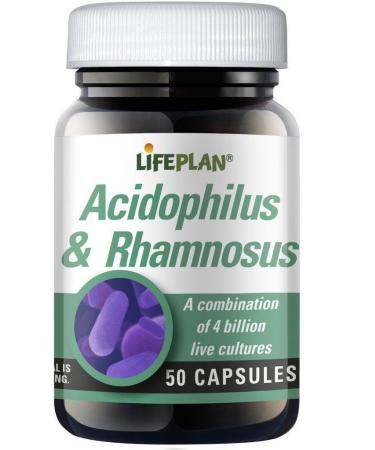 Lifeplan Acidophilus and Rhamnosus Vegicap 50 Capsules