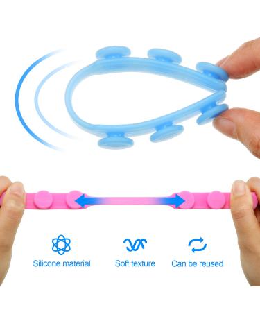 12Pcs Mask Extender Hook Adjustable Silicone Anti-Tightening Ear Grips - Relief from Pressure and Pain (Blue Pink White Gray) - Buy Online on GoSupps.com