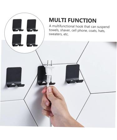 Zerodeko 4-Piece Razor Hook Set | Shower Hook & Mobile Phone Holder | Stainless Steel Storage Solution for Shaver & Toothbrush | International Shipping Available - Buy Online on GoSupps.com