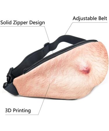 Minesha Beer Belly Fanny Pack - Funny Hip Pockets for Men | Adjustable Belt for Travel Cycling & Outdoor Sports - Buy Online on GoSupps.com