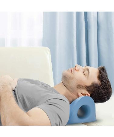 SSDDLZEQ Neck Clamp & Pillow - Portable Cervical Traction Cushion for Ergonomic Neck Support & Pain Relief - Blue - Buy Online on GoSupps.com