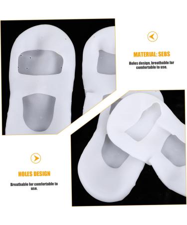 Holibanna 1 Pair Breathable Boat Sock Gel Moisturizing Socks Socks Plantar Socks Silicone Foot Socks Silicone Socks Absorb Sweat Repair Socks Men and Women White - Buy Online on GoSupps.com