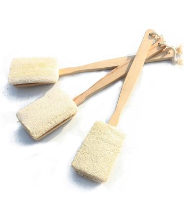 ROSENICE Loofah Brush Bath Brush with Long Handle - Removable & Perfect for All Skin Types | International Shipping Available - Buy Online on GoSupps.com