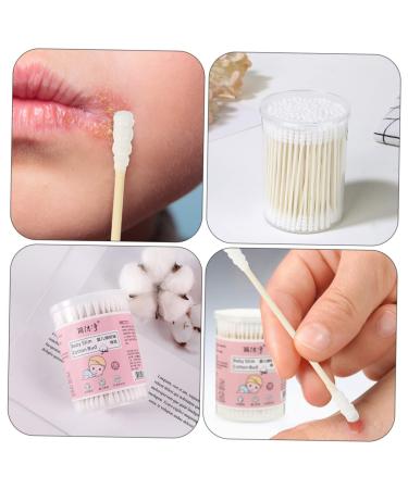 Organic Cotton Baby Swabs - Beavorty 2 Boxes - 7.3X0.4X0.4CM - White - Household Cleaning Tool for Baby and Home - Buy Online on GoSupps.com