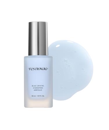 res novae Blue crystal hydrating ampoule Blue glow serum Peptide Ceramide Lecithin wrinkle care & Firming Hydrating & moisture barrier Thirsty skin | 1.01 fl oz