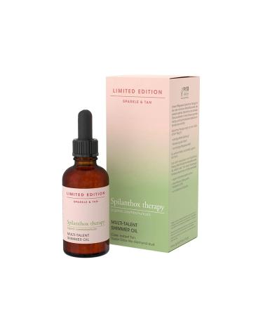 Spilanthox therapy - Multi-Talent Shimmer Oil - Body Oil for Mega Glow & Instant Tan - Spilanthol Hyaluronic Acid & Vanilla Fragrance - Anti-Aging Facial Oil - Vegan Natural Cosmetic - 50ml