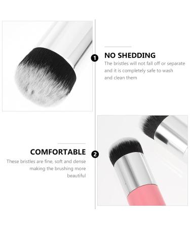 Uonlytech 2Pcs Foundation Brush Set - Professional Chubby Makeup Brushes for Liquid Cream & Powder - Travel-Friendly Applicators for Women - Buy Online on GoSupps.com