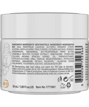 RevitaLAB - Moisturizing and anti-aging collagen day and night cream enriched with hyaluronic acid coenzyme Q10 argan oil and UVA/UVB filter for people aged 40 to 55 50 ml - Buy Online on GoSupps.com