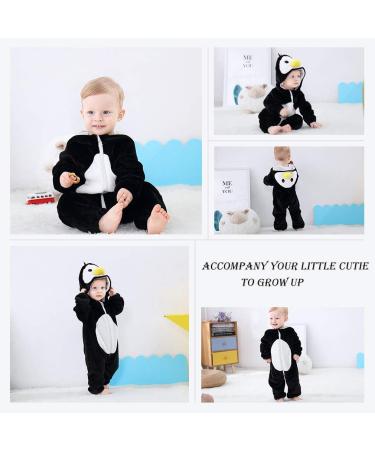 COOKY.D Unisex Winter Animal Hooded Baby Romper | Black Bird | 6-12 Months - Buy Online on GoSupps.com