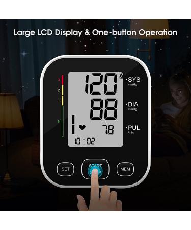 CARMAS Blood Pressure Monitor Upper Arm with Large Cuff - Large LCD Display, Automatic Machine, 240 Memory Sets (Black) - Buy Online on GoSupps.com