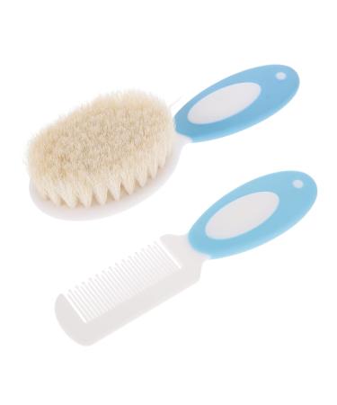 Generic 4 Pcs Baby Brush Set Hair Massager Silicone Shampoo Kids Comb Newborn Hair Brush and Comb Set Soft Bristle Hair Brush for Kids Silicone Hair Scrubber Kids Hair Comb Toddler Abs Bluex2pcs 14x5cmx2pcs