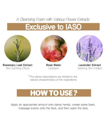 IASO Aroma Clear Cleansing Foam 5.3oz - Best Facial Cleanser Cream for Clear Skin | Shop Internationally - Buy Online on GoSupps.com