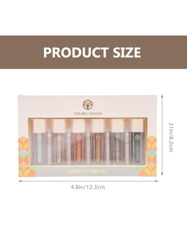 Outanaya 6pcs Eye Shadow Set Korean Glitter Eyeshadow Liquid Eyeshadow Miss Highlighter Pearlescent 1 count (Pack of 1) As Shown - Buy Online on GoSupps.com