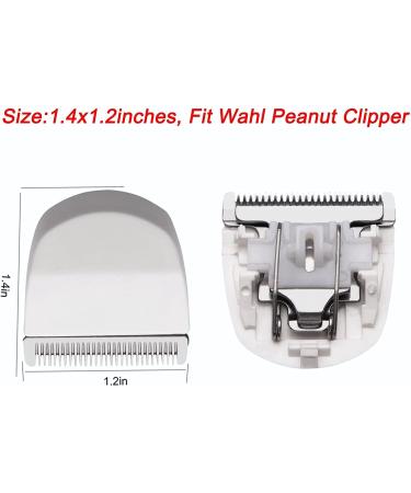 2 Pack White Professional Peanut Clipper Trimmer Snap On Replacement Blades #2068-300 - Buy Online on GoSupps.com