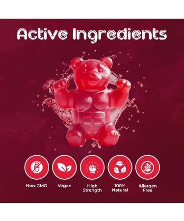 Creatine Monohydrate Gummies - 5000mg Per Serving | Zero Sugar Gluten Free Halal | Watermelon Flavor | 90 Count Pack for Men & Women - Buy Online on GoSupps.com