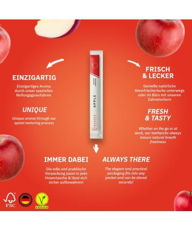 Buy Wonder Toothpicks - Apple Flavored Plastic-Free Sugar-Free Vegan Fresh Breath & Nail Biting Solution (Single Pack of 30) for International Shipping - Buy Online on GoSupps.com