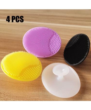 Buy Skinsoother Baby Cradle Cap Brush - Silicone Bathing & Peeling Brush for Dry Skin Cradle Cap & Eczema | Black White Yellow Purple | International Shipping - Buy Online on GoSupps.com
