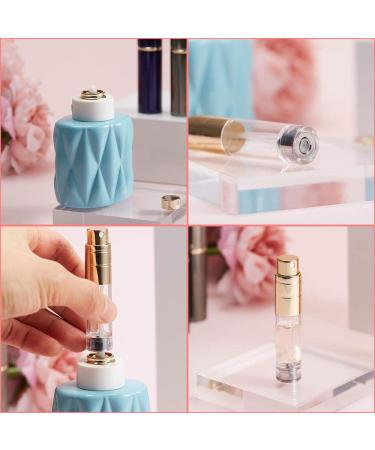 BRILIFLED Refillable Perfume Atomizer Mini Scent Pump Bottle - Travel cologne Sprayer 5ml Mini travel atomizer Refill Perfume Dispenser Container Black & Grey - Buy Online on GoSupps.com