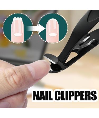Thick Toe Nail Clippers - Nail clippers for seniors thick nail clipper for men nail clippers for thick toenails toe nail clippers stainless angle head nail clipper | foot nail clippers stainless Black Suit - Buy Online on GoSupps.com