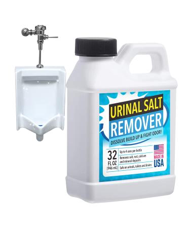 IMPRESA Urinal Salt Cleaner - Odor-Eliminating Urinal Cleaner - Plumbing-Safe Pipe Cleaner for Rust - Drain Calcium Remover - Lime Mineral & Calcium Deposit Remover - Rust Remover for Metal - 32oz