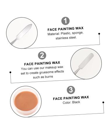 FOMIYES 3 Sets Scar Makeup Kit | Oil-Based Face & Body Paint Fake Wax Scab Blood Stainless Steel Tools for Special Effects - Buy Online on GoSupps.com