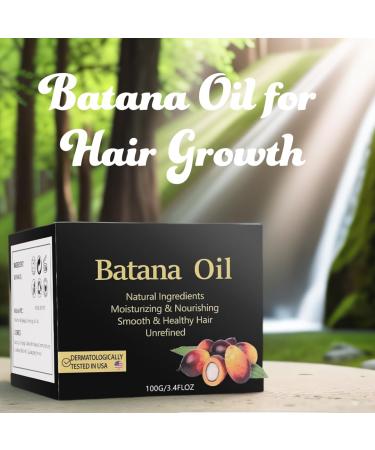 Buy Raw Batana Oil for Hair Growth | 100% Natural Hair Oil for Thickness & Strength | Prevent Hair Loss & Repair Damage - 3.4 OZ 100G - Buy Online on GoSupps.com