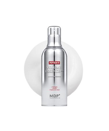 MDP+ PEPTIDE 9 ALL IN ONE ESSENCE PRO Aging Solution Hydration Moisturizing Glow Skin Skin Elasticity Bubble Essence for Collagen Production with Plumping | 3.38 fl.oz 100ml