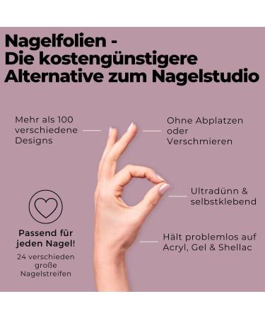 Buy Original Miss Sophie Starterset | Self-Adhesive Nail Foils - Nude Baby Boomer & Sugar Babe | Fast Simple Application | Premium Nail Polish Foil Set - Buy Online on GoSupps.com
