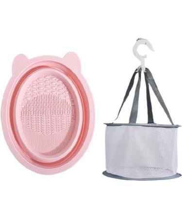 Folding Makeup Brush Cleaning Pad - Two-Piece Beauty Tool Set for Brushes & Blenders - International Shipping Available - Buy Online on GoSupps.com