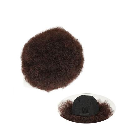 Puff Afro Curly Chignon Wig | Drawstring Ponytail & Clip-In Kinky Bun | Synthetic Hair for Instant Style - 1BT27 - Buy Online on GoSupps.com