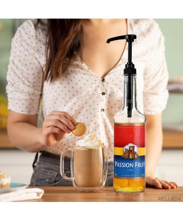 Black Pump Syrup Dispenser Set - 4 Pcs Coffee Creamer, Milk, Juice, and Soda Can Pump for Gallon Bottles - Reluen - Buy Online on GoSupps.com