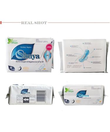 SHUYA Overnight Pads with Negative ion for Heavy Flow High Absorbency Scented 48Count(Pack of 6) - Buy Online on GoSupps.com