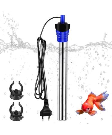 ABIEMUCE 200W aquarium heating 304 stainless steel aquarium heater temperature adjustable heating rod aquarium aquarium heating element aquarium heating with suction cups fishing tanks and aquarium (18-34 220V)