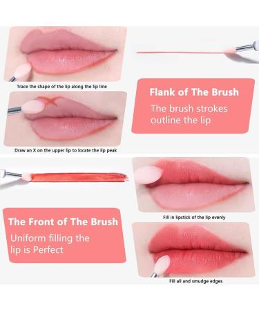 5 set of 3 Pieces Lip Gloss Brush Reusable Make Up Eyeshadow Brushes with Dust-proof Lid Cosmetic Accessory for Travel Professional Salon 5 set of (Multicolour) - Buy Online on GoSupps.com